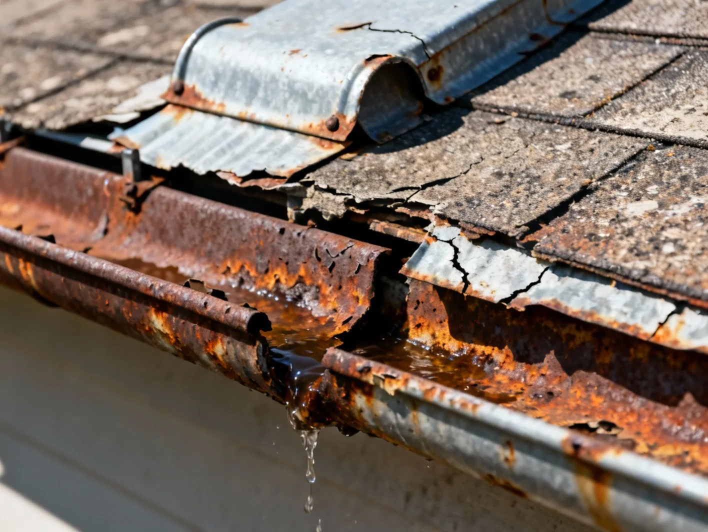 Reparation zinguerie - Avant